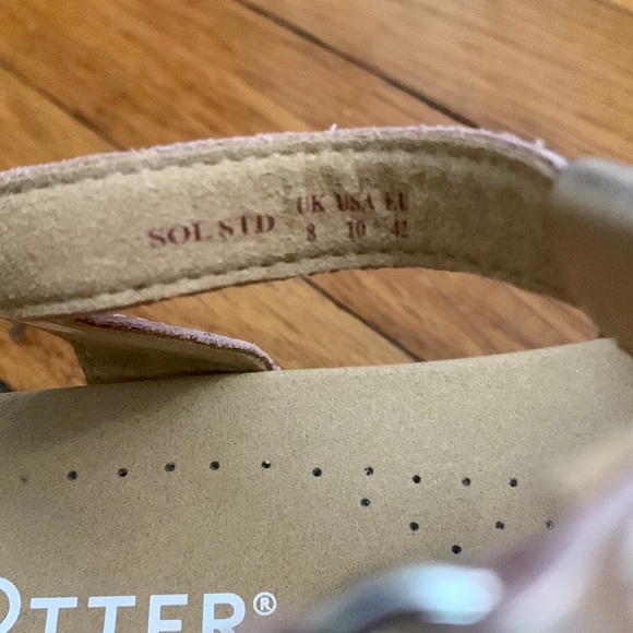 NIB Hotter Sol Rose Gold Leather Women’s Gladiator Sandals - Size 10 - Picture 5 of 7